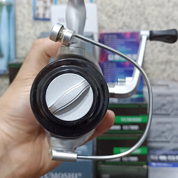 چرخ ماهیگیری 7000 برند وایکینگ مدل BRsilver7000 مناسب برای چوب ماهیگیری لنسر ماهیگیری