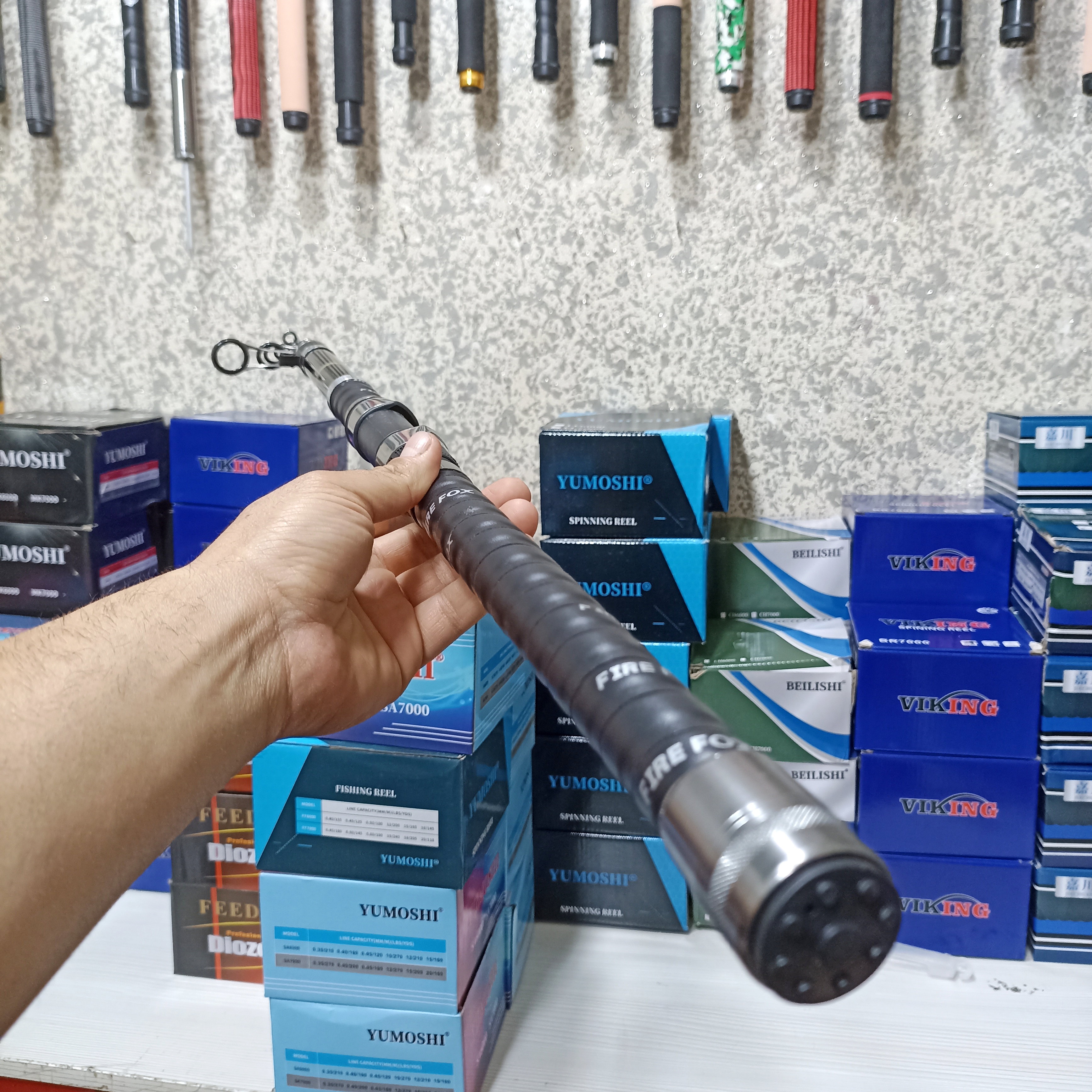 چوب ماهیگیری برند فایرفاکس مدل حلقه فوجی سایز 360 سانت لنسر ماهیگیری کربن