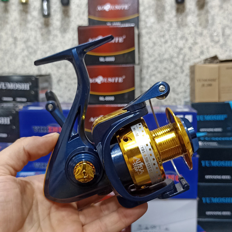 چرخ ماهیگیری 7000 برند آلبااستار مدل YE gold 7000 مناسب برای چوب ماهیگیری لنسر ماهیگیری