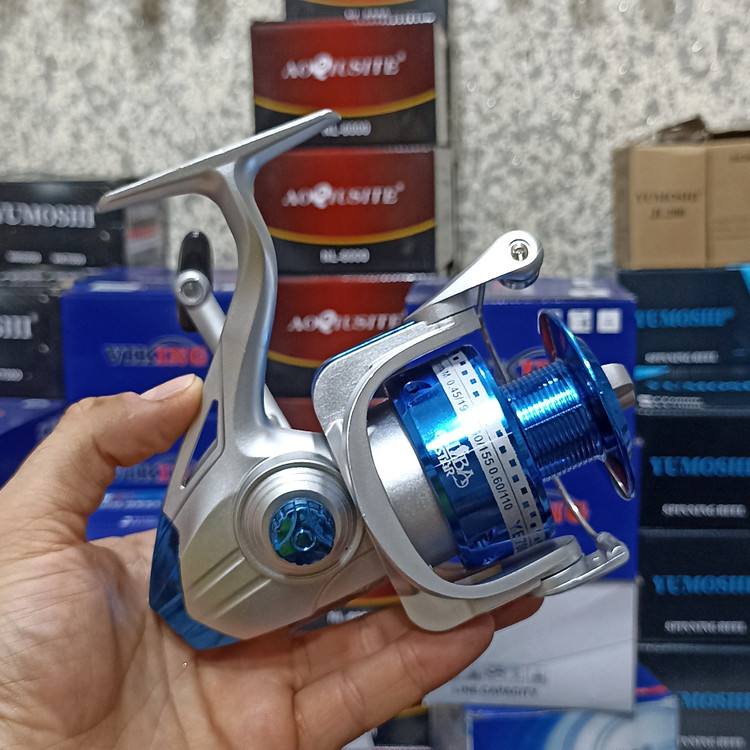چرخ ماهیگیری 7000 برند آلبااستار مدل YE silver 7000 مناسب برای چوب ماهیگیری لنسر ماهیگیری