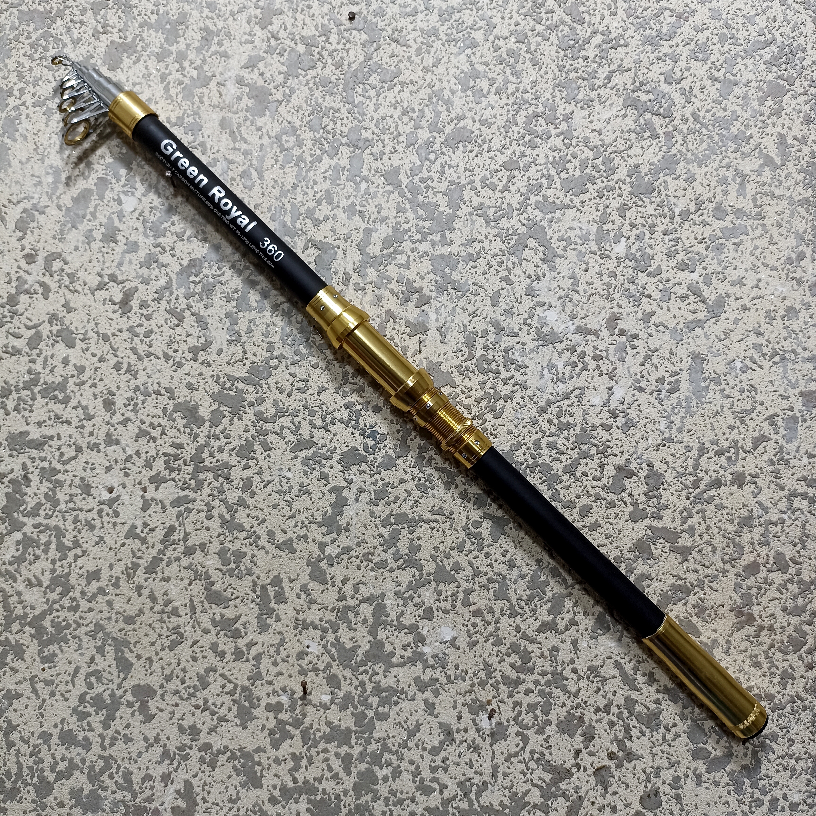 چوب ماهیگیری برند گرین رویال مدل OSP black سایز 360 سانت لنسر ماهیگیری