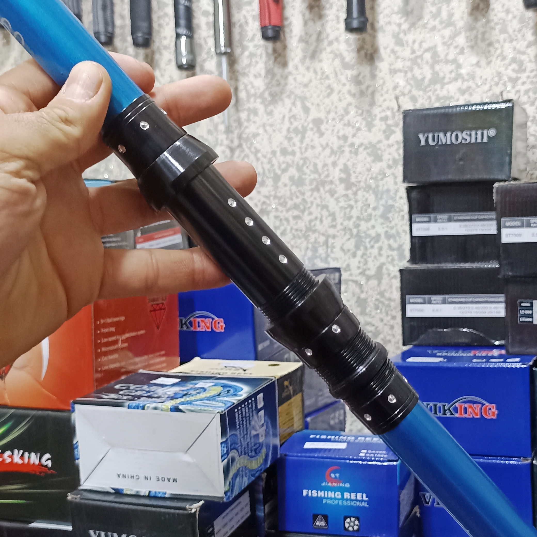 چوب ماهیگیری برند گرین رویال مدل OSP blue سایز 360 سانت لنسر ماهیگیری